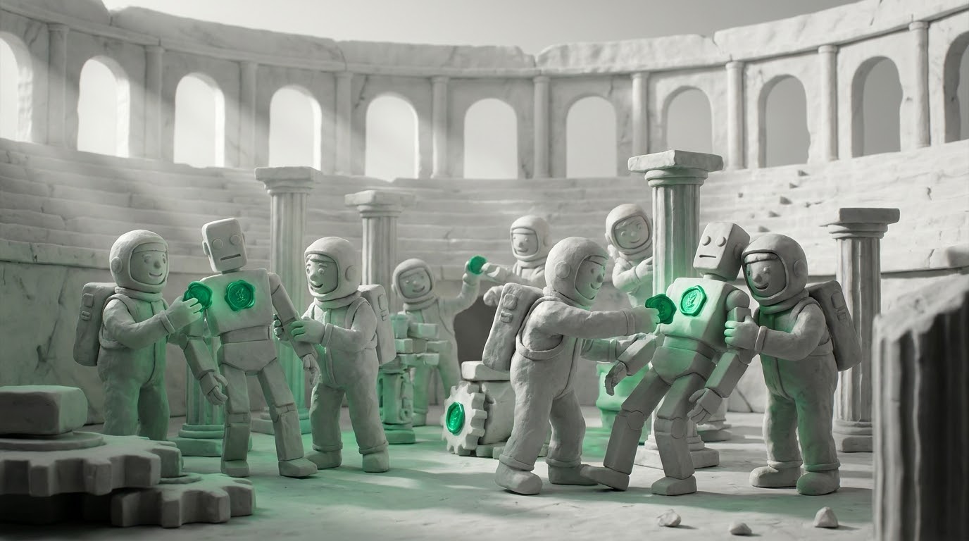 Humans and AI systems measured side by side against the same instrument